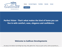Tablet Screenshot of gallivandevelopments.com